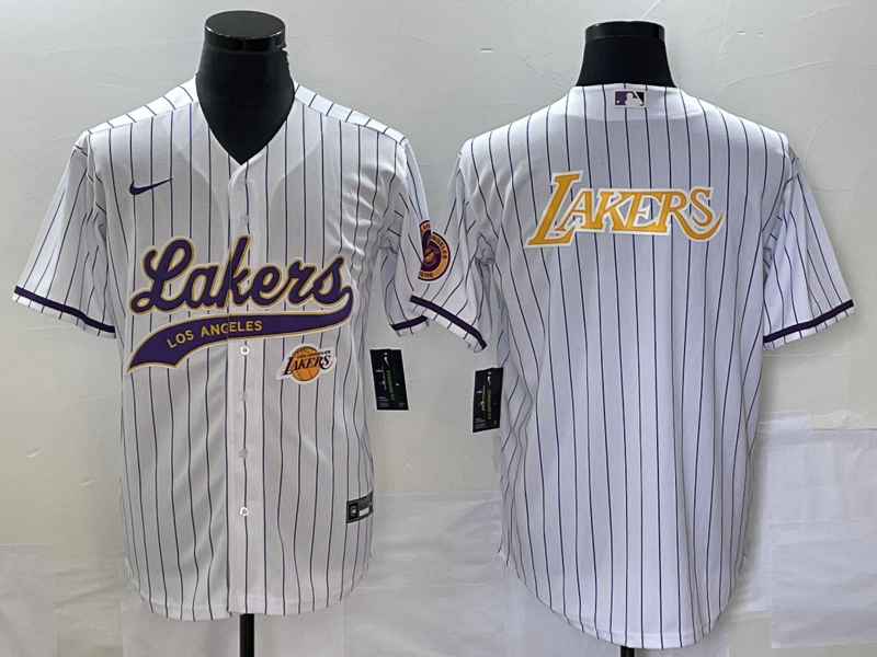 2023 Men Los Angeles Lakers Blank white NBA Jersey style 7->los angeles lakers->NBA Jersey